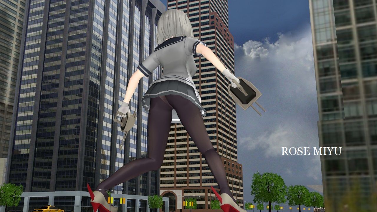 Old And Young GIANTESS MMD IMAGE SET (ROSE MIYU) 巨大娘mmd 画像フォルダー Asstomouth