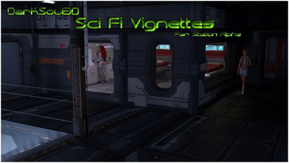 Upskirt [DarkSoul3D] Sci-Fi-Vignettes - Far Station Alpha Cunnilingus