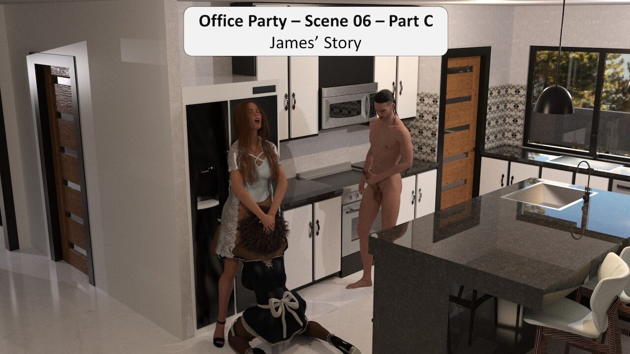 Real Couple [Hexxet] Office Party - Scene 06 - Part C [English] Bare