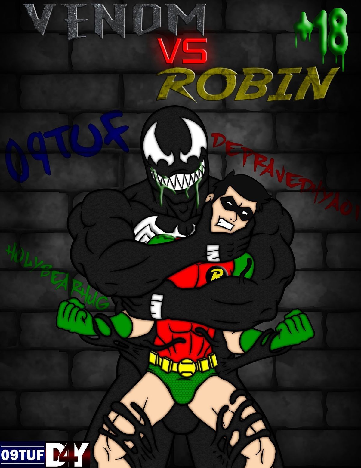 Funny Venom Vs Robin Re-Make Preview [DEPRAVED4YAOI & 09TUF] Whipping