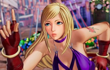 Mommy THE KING OF FIGHTERS XV B. Jenny Enters The DLC In An Erotic Dress With And Rounded Thighs Naked