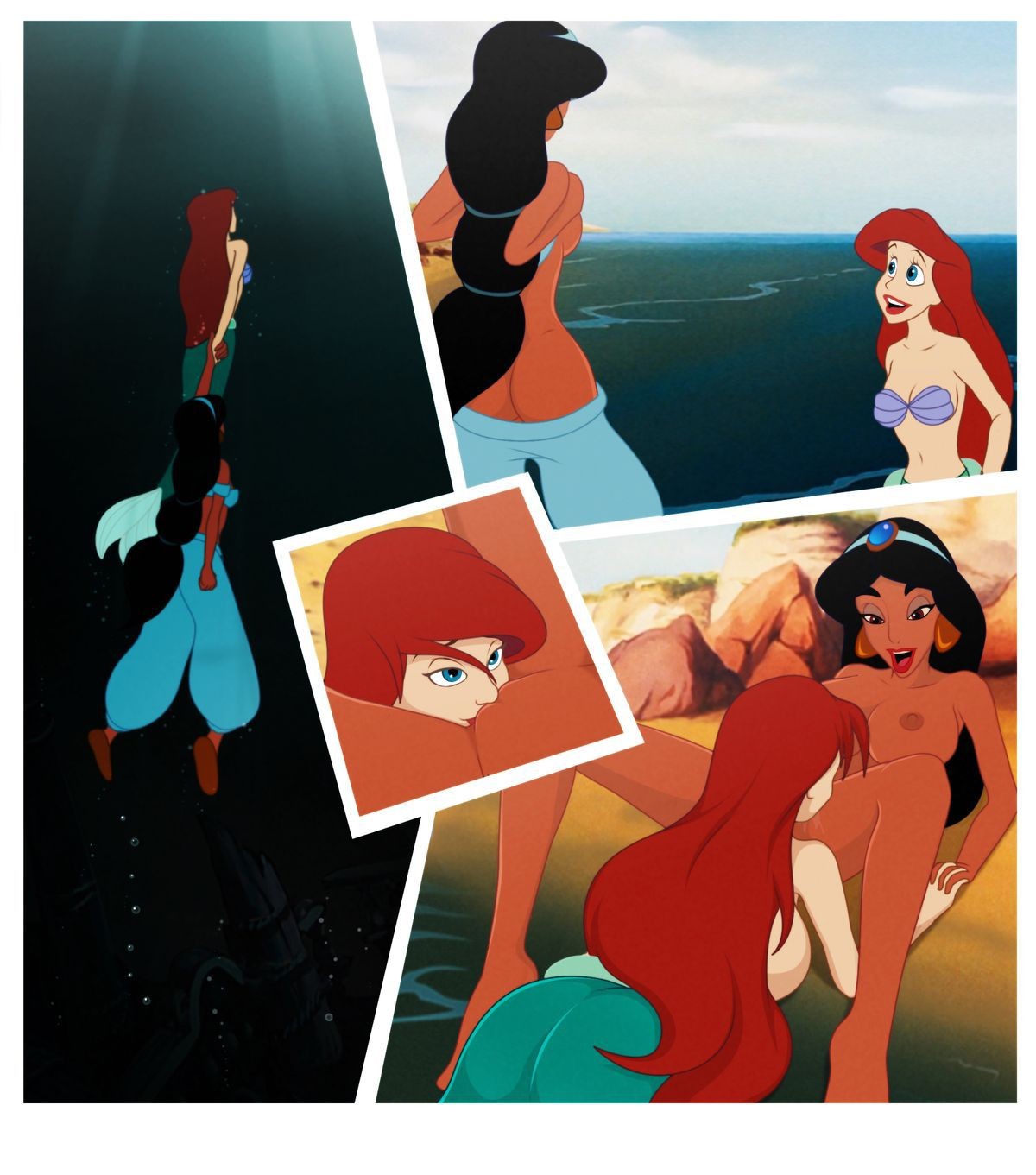 Titfuck [Sfan] My Heroine (The Little Mermaid, Aladdin) Deep