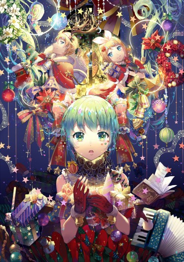 Old Vs Young A Hatsune Miku &amp; GUMI Christmas Picture And Wallpaper 10 Sheets (vocaloid VOCALOID Picture Wallpaper 07) Korea