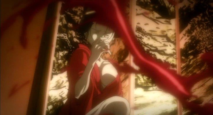 Scissoring Anime Fanservice - Afro Samurai Granny