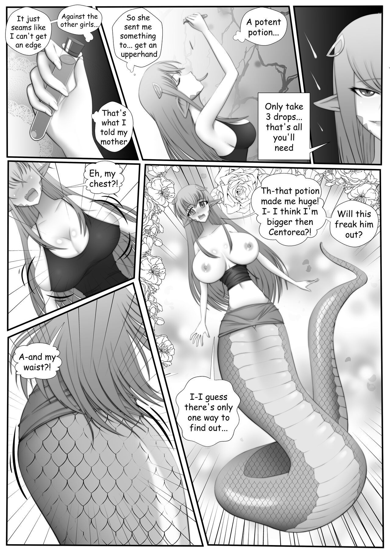 Foursome Monster Musume Giantess Comic Big Cock